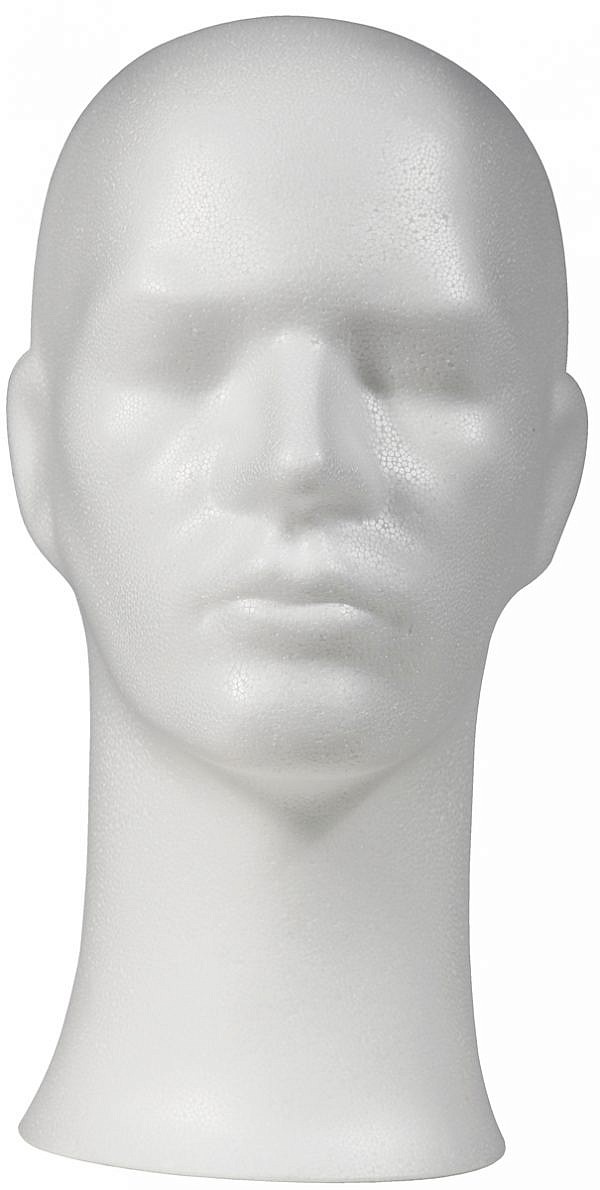 The Male Styrofoam Heads For Wigs are lightweight and durable.